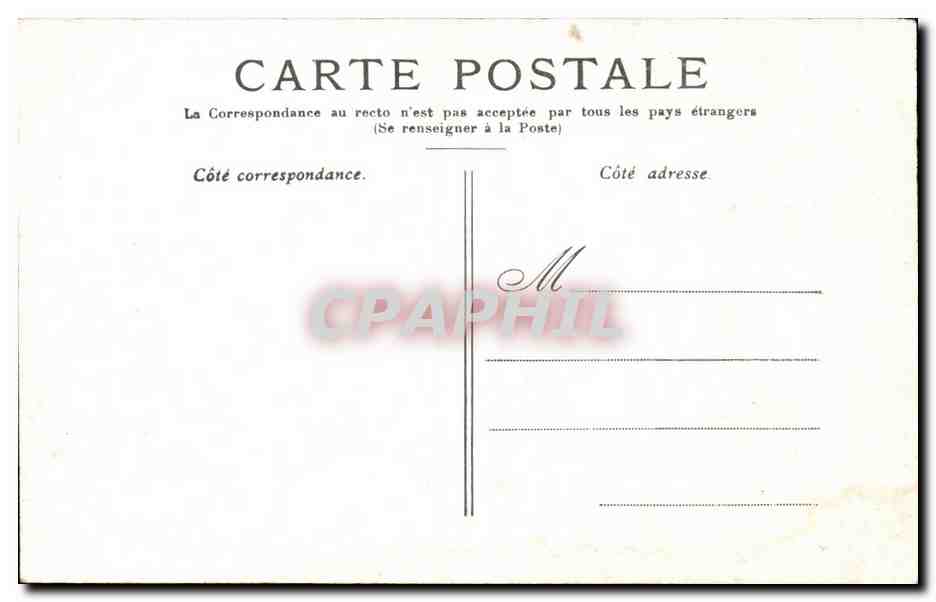 Paris CPA Grand palais — Verso