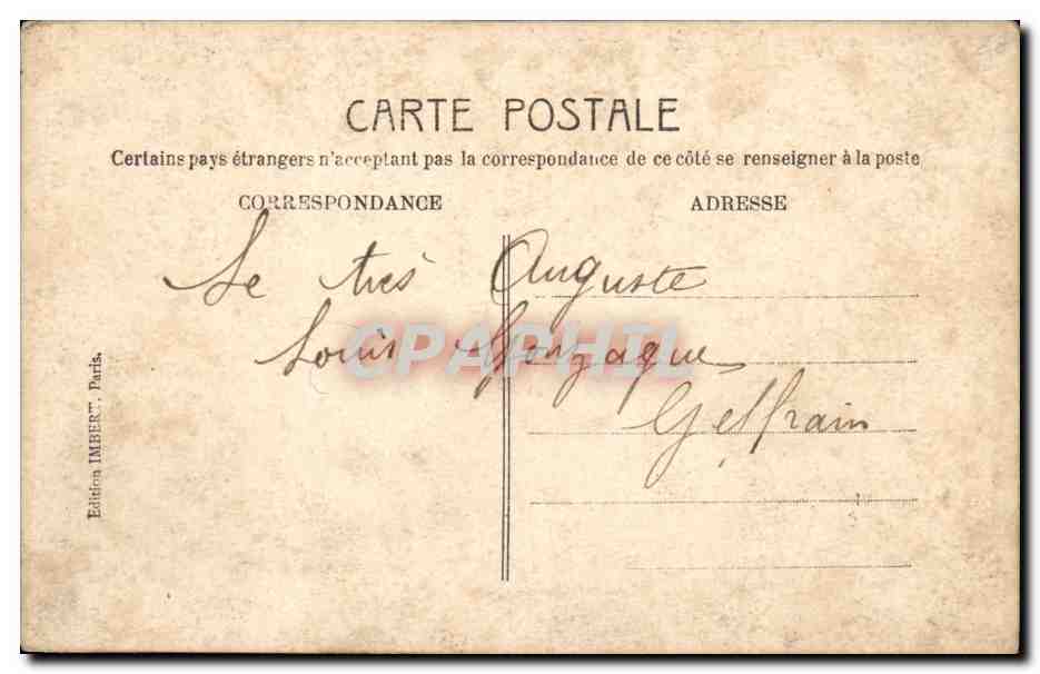 CPA Fantaisie Femme — Rückseite