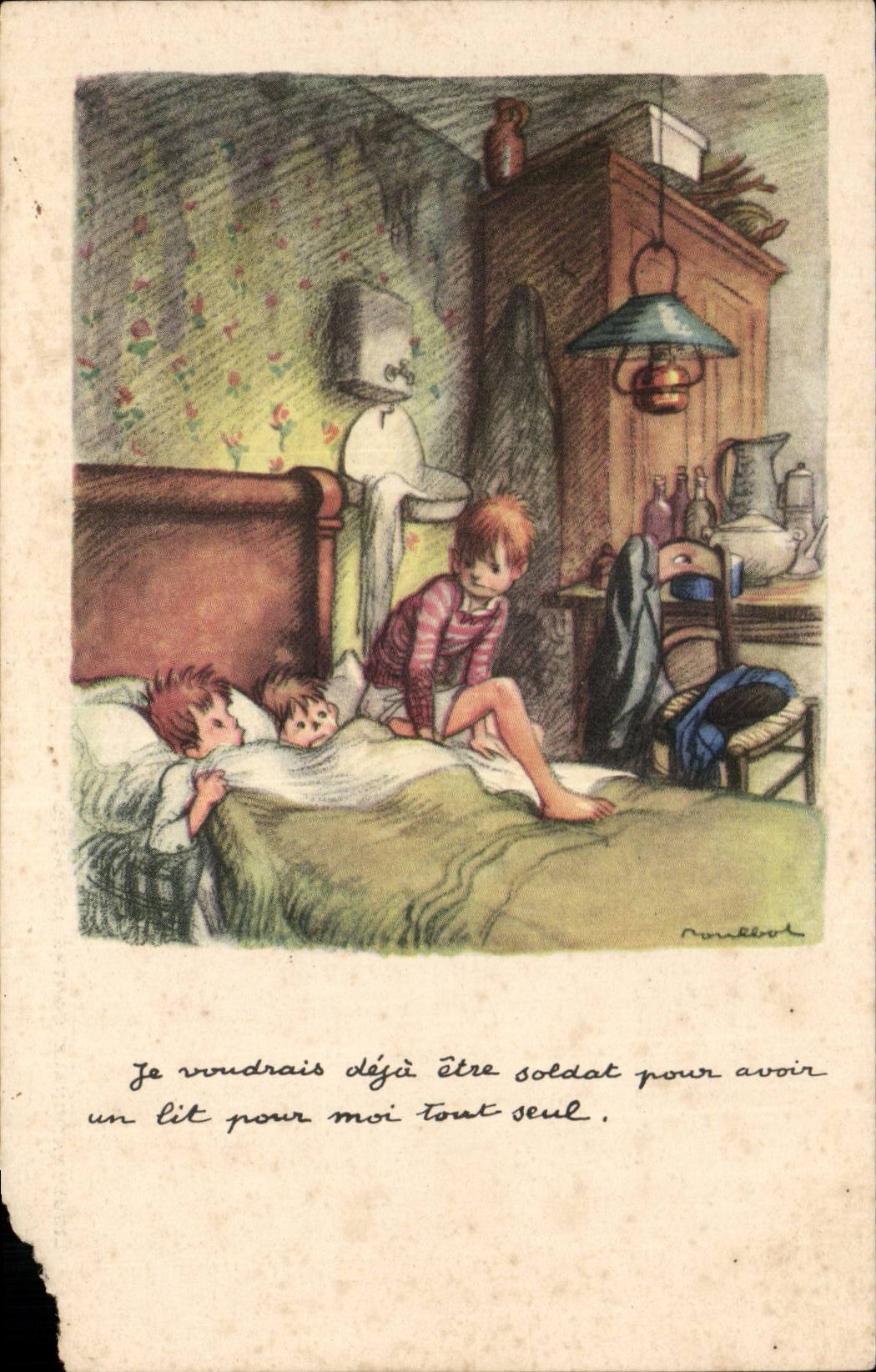CPA Fantaisie Poulbot Enfants