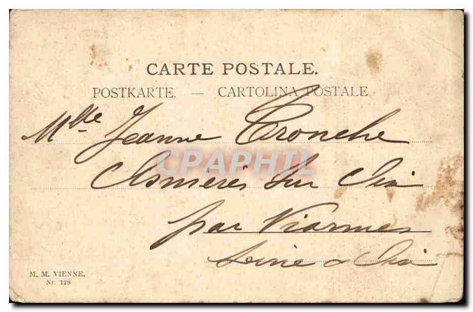 CPA Fantaisie Femme  — Verso