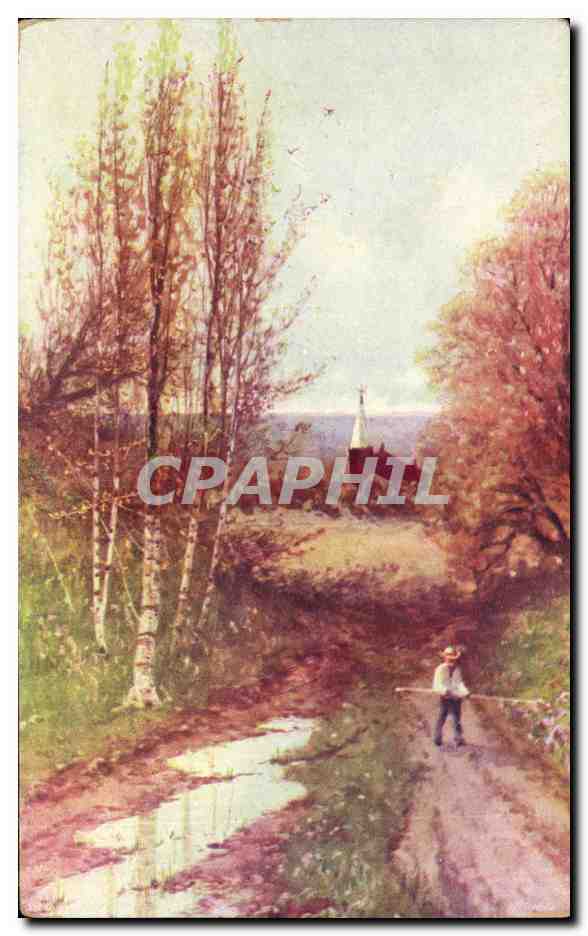 CPA Fantaisie Paysage