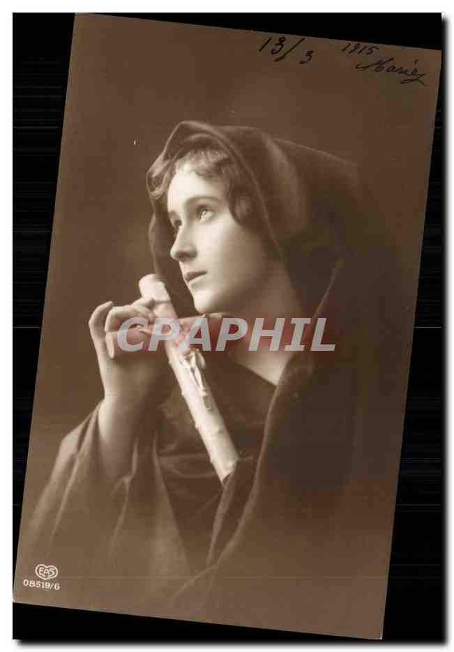 CPA Fantaisie Enfant Christ Croix