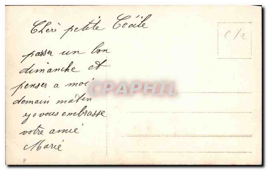 CPA Fantaisie Enfant Christ Croix — Rückseite