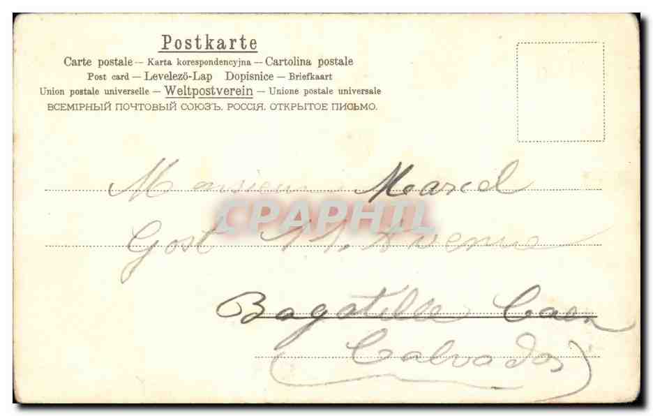 CPA Fantaisie Enfants — Rückseite