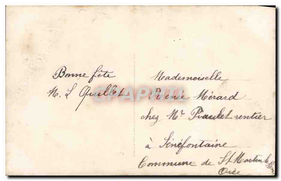 CPA Fantaisie Enfant  — Verso
