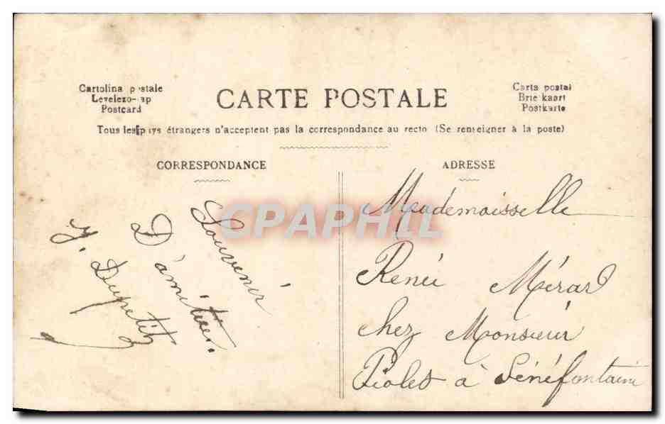 CPA Fantaisie Enfant  — Rückseite