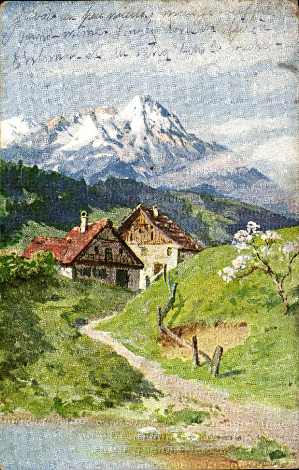 CPA Fantaisie Paysage