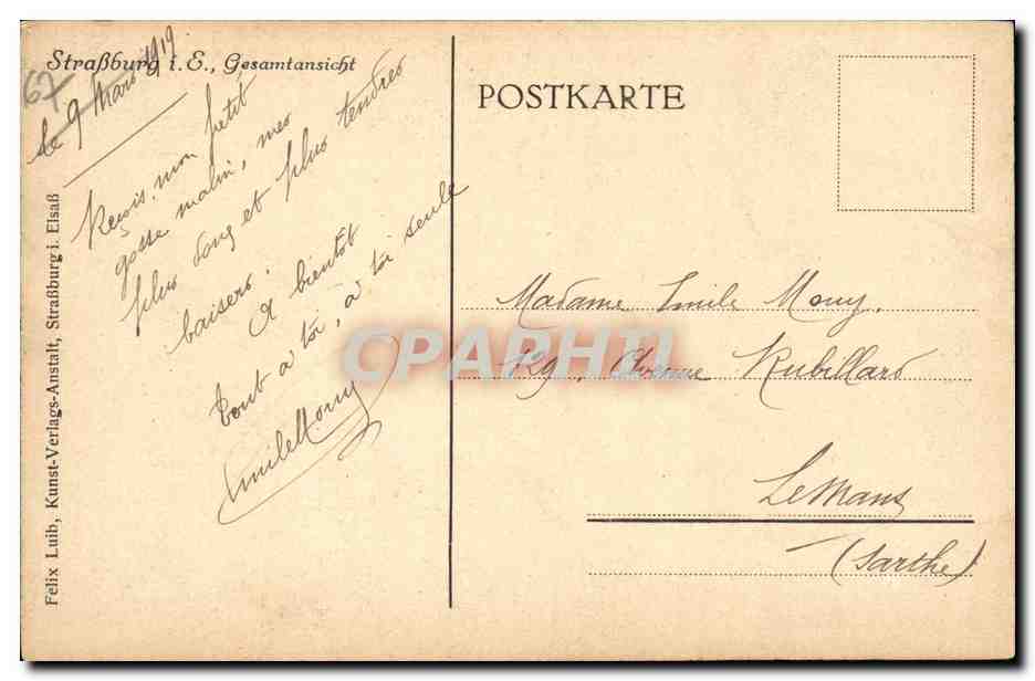 Strasbourg CPA Gesamtansicht — Verso