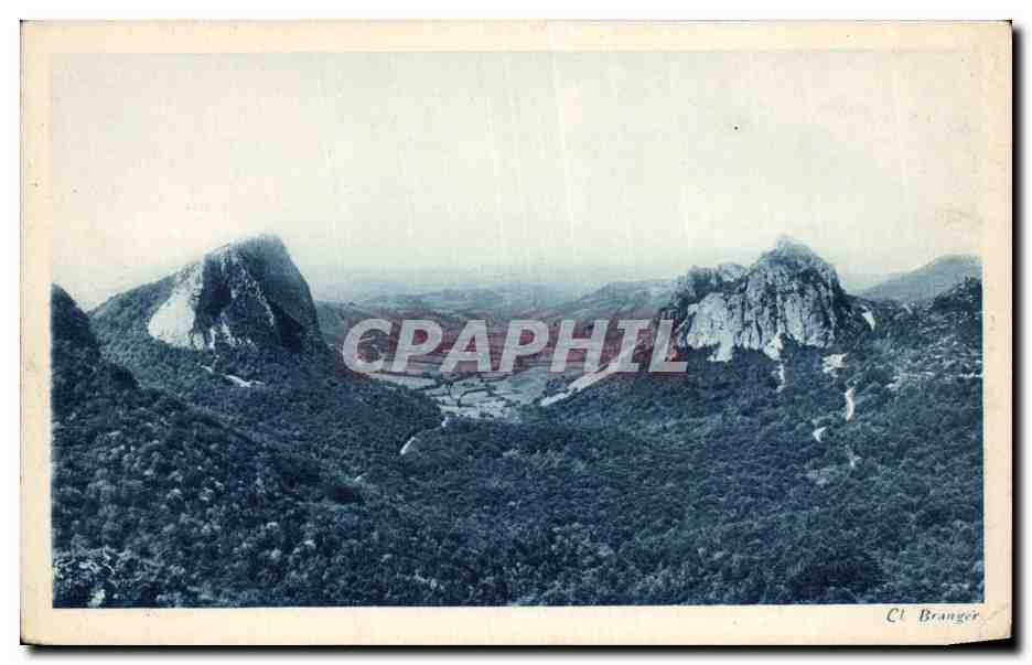CPA Auvergne Roches tuilliere et Sanadoire
