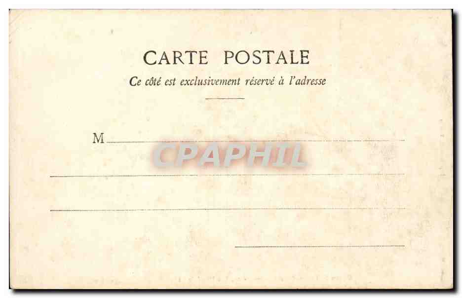 CPA Cloitre St Vannes Rue Hotel de ville — Rückseite