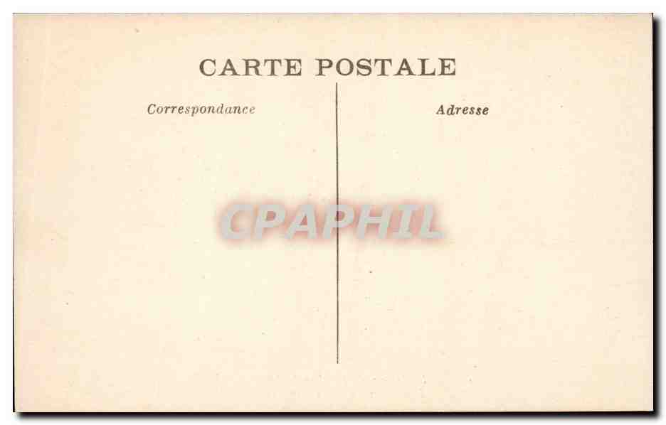 CPA Interieur de l'eglise Fresques de Jean Ningres 1922  — Verso