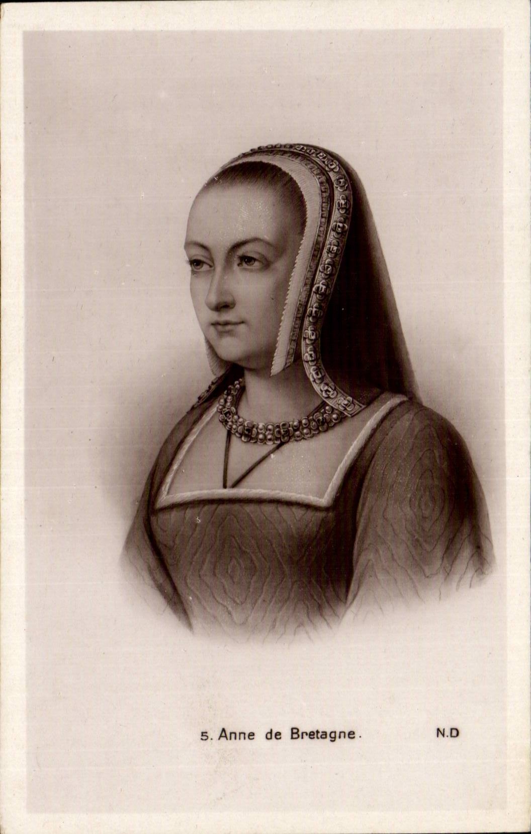 Anne de Bretagne — portrait en buste — N.D. (sans date) — éditeur : Lévy & Nourdin, Paris