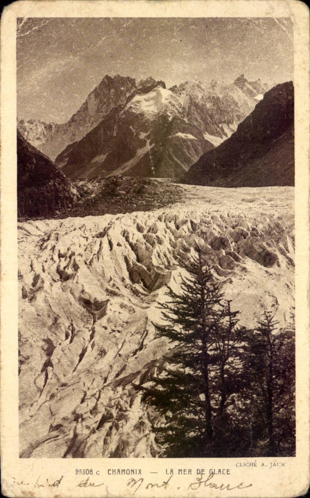 Chamonix — La Mer de Glace — Cliché A. Jaun