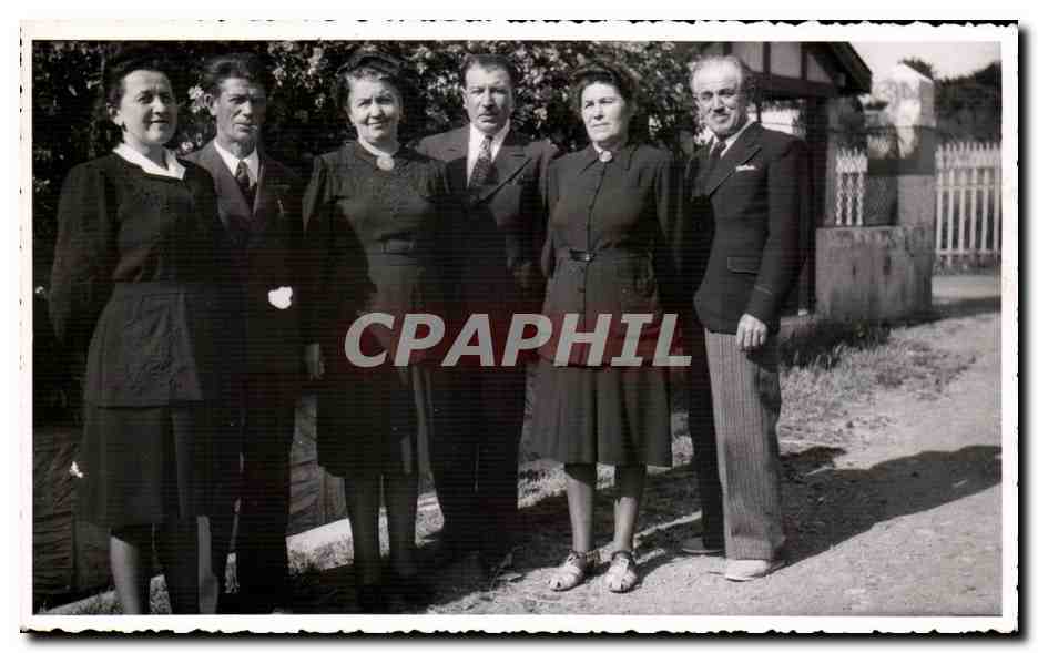 CPA CARTE PHOTO Folklore Personages