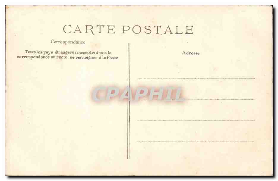 Paris CPA Le Pantheon Le penseur de Rodin — Rückseite