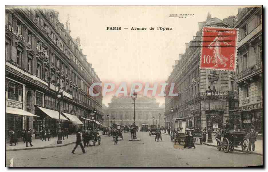Paris CPA Avenue de l'opera