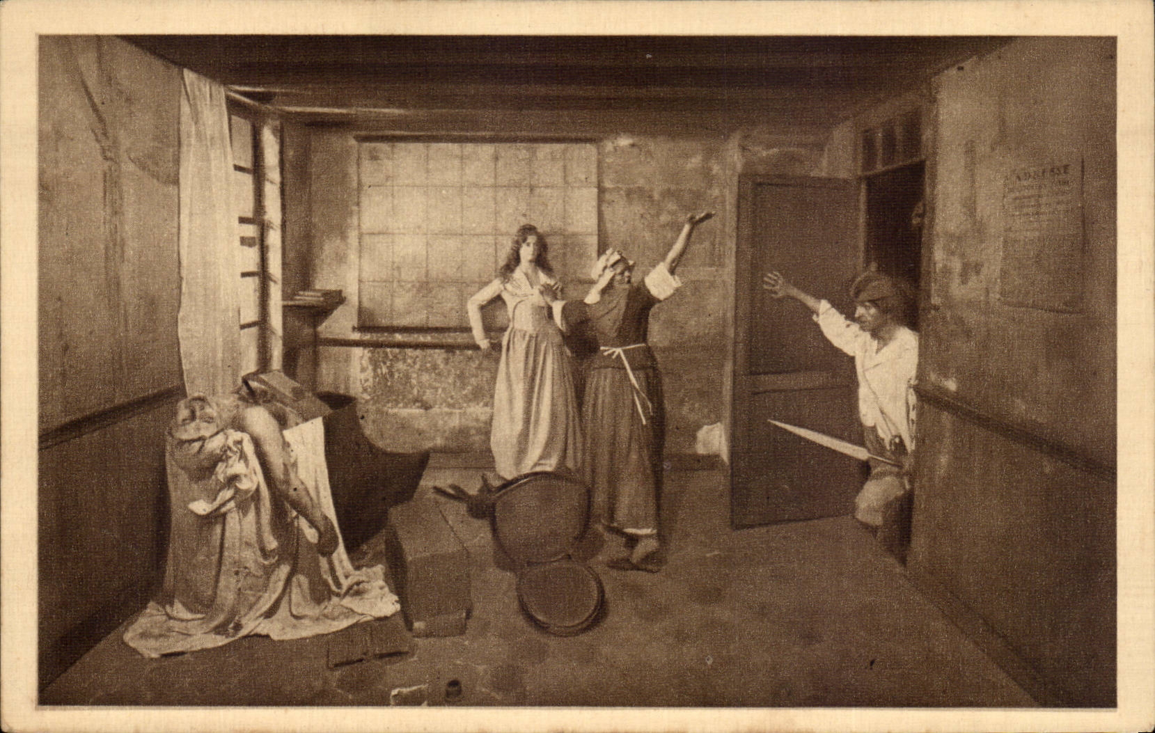 Paris CPA Musee Grevin Assassinat de Marat par Charlotte Corday