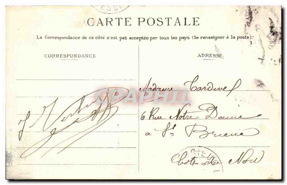 Paris CPA Theatre de la Renaissance et boulevard St Martin — Verso