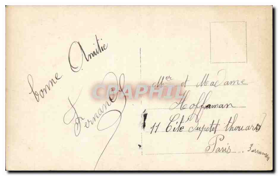 CPA Fantaisie Femme — Verso