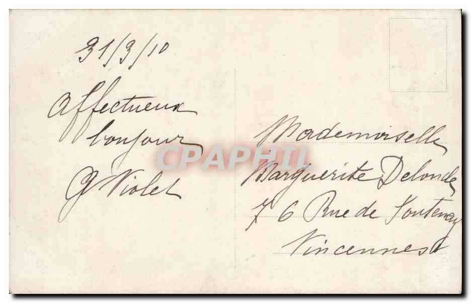 CPA Fantaisie Enfant — Verso