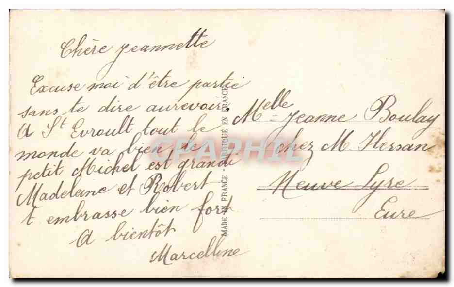 CPA Fantaisie Enfant  — Rückseite