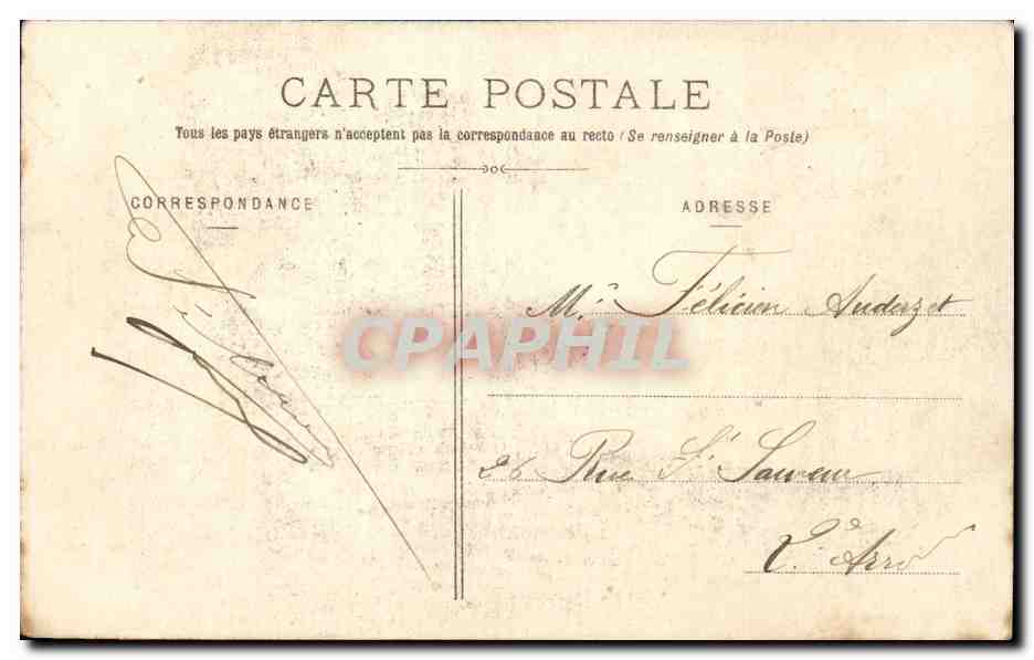 CPA Folklore Petit marchand Afrique du Nord  — Rückseite