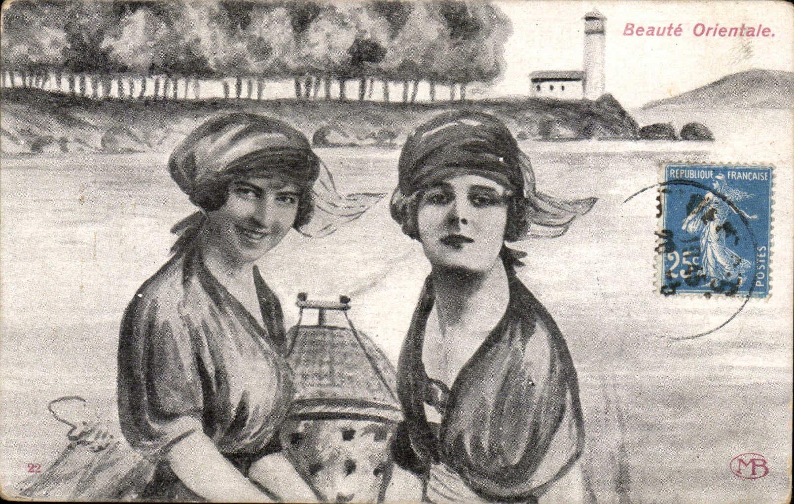 CPA Folklore Femme Beaute orientale 