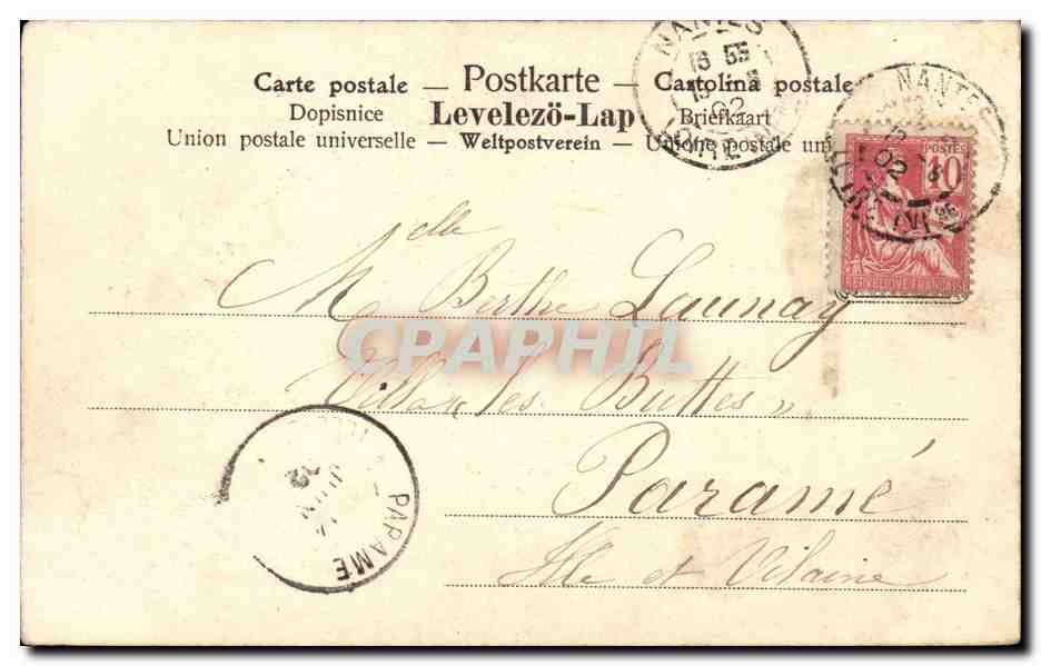 CPA Fantaisie Enfant — Rückseite