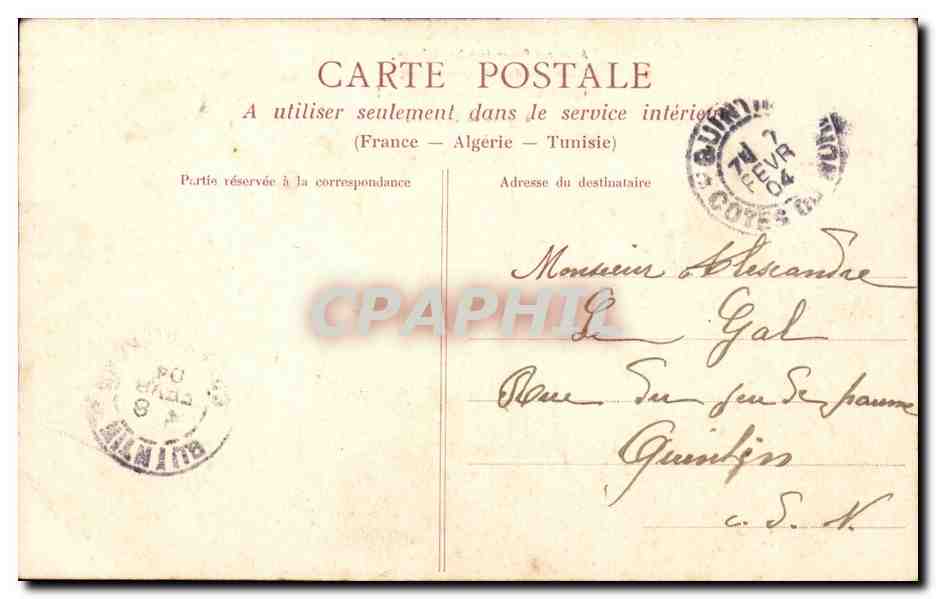 CPA Fantaisie Enfants — Rückseite