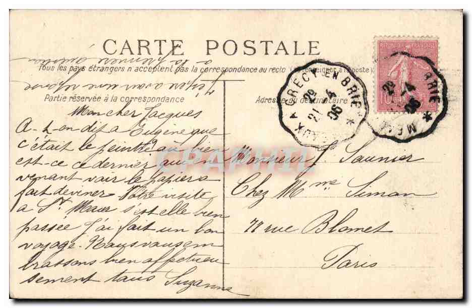 CPA Fantaisie Enfants Chien Dog — Rückseite