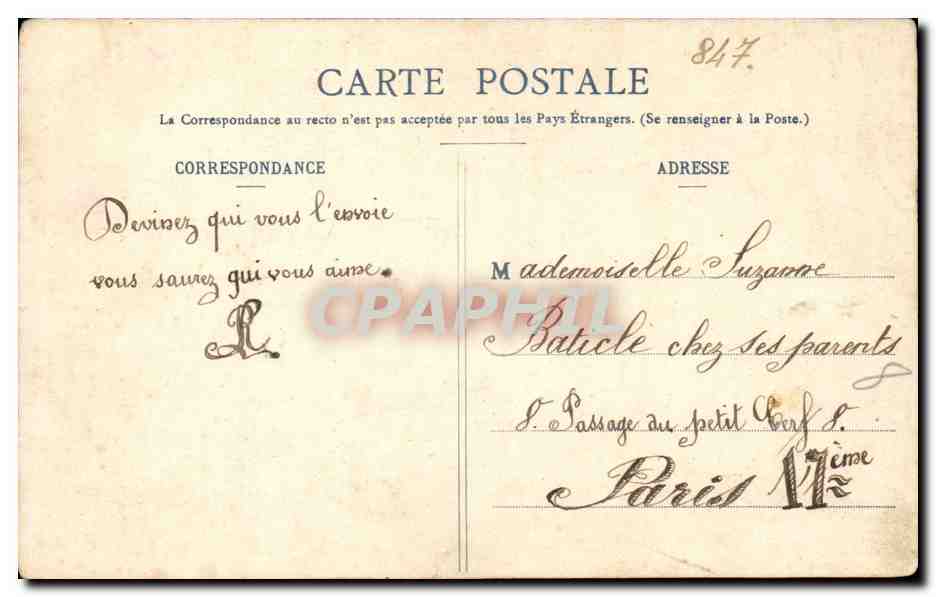 CPA Fantaisie Femme Je sais que vous les aimez Poisson Fish — Rückseite