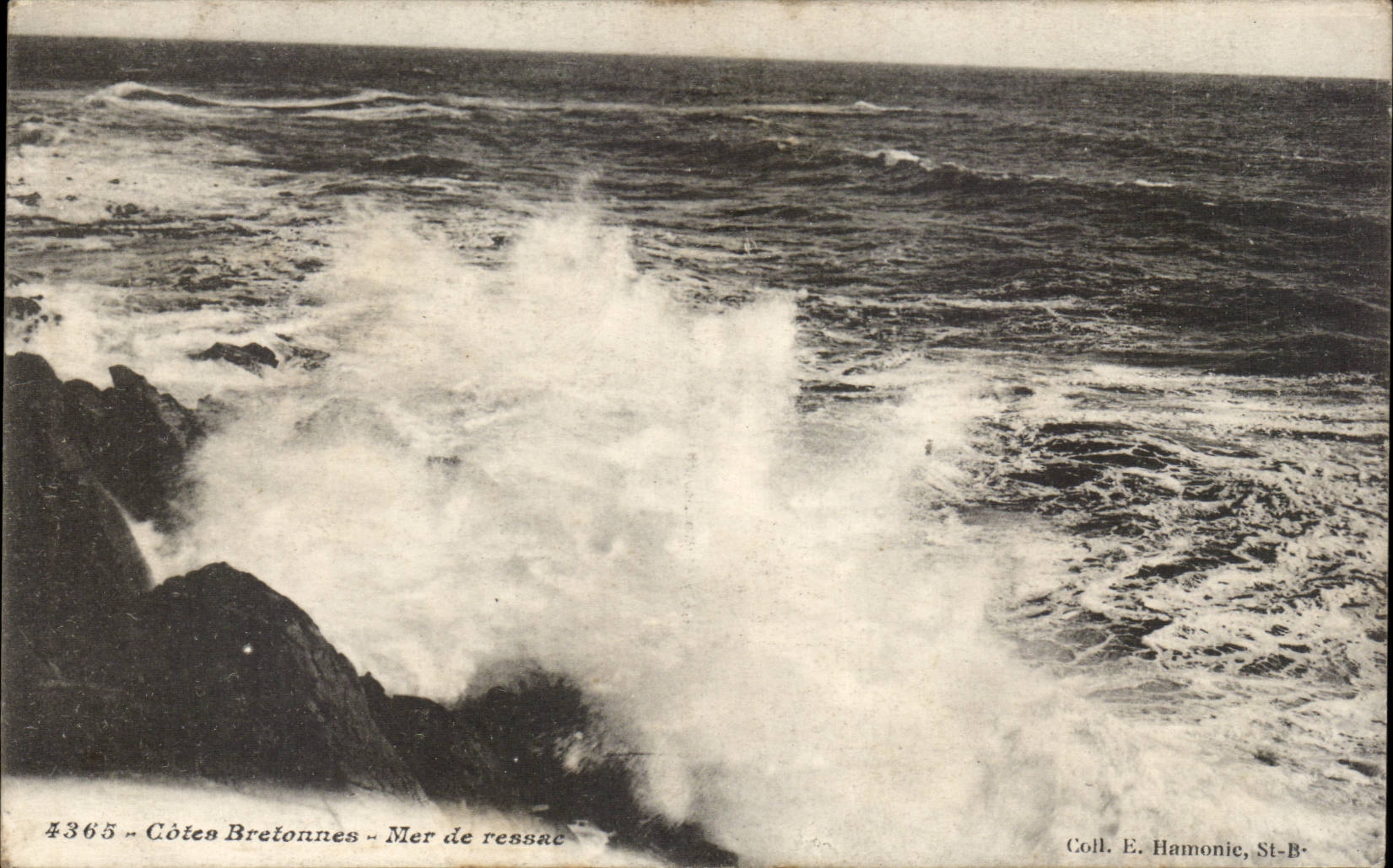 CPA Bretagne Cotes bretonnes Mer de ressac