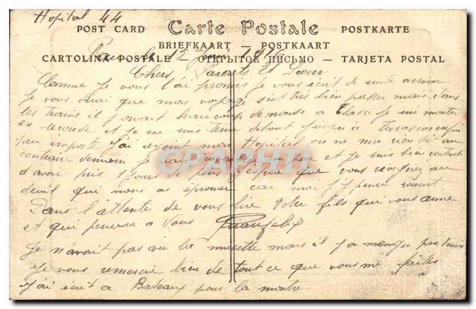 La Chaîne des Pyrénées et le Pic du Midi d'Ossau (2.885 m.) — Pau — N.D. Phot. — n° 267 — Reverso