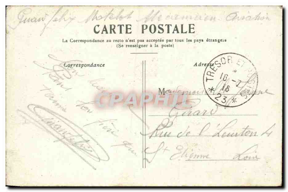 CPA Paris L'opera — Verso