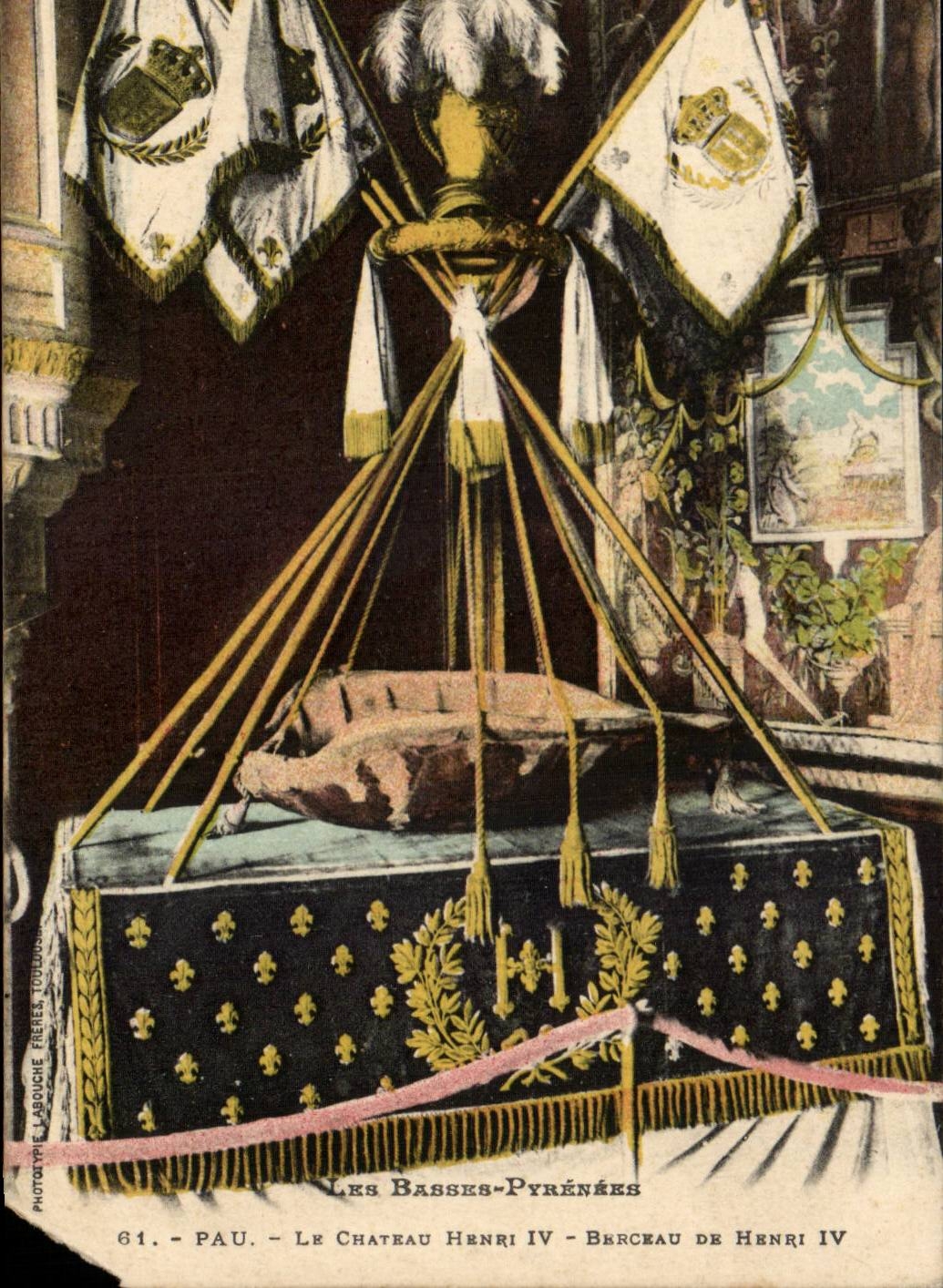 CPA Pau le chateau Herni IV Berceau de Henri IV
