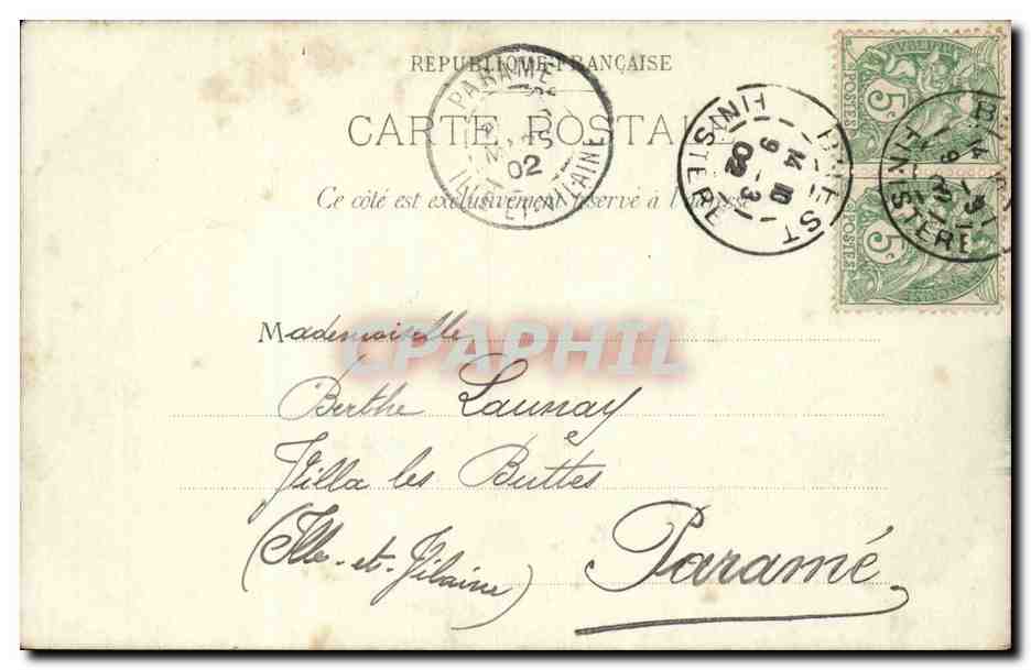 Paris CPA Trocadero — Rückseite
