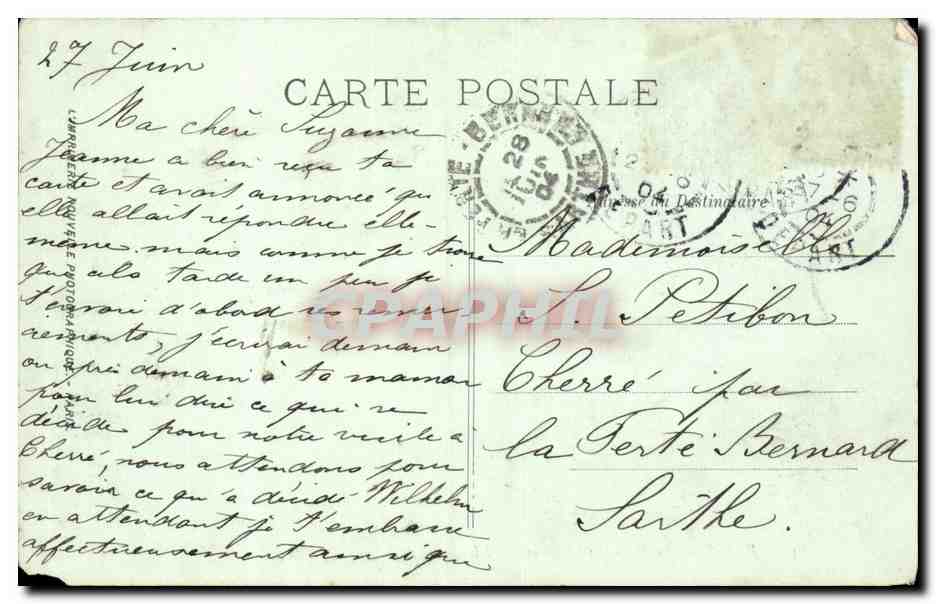 Paris CPA Place des Victoires — Rückseite