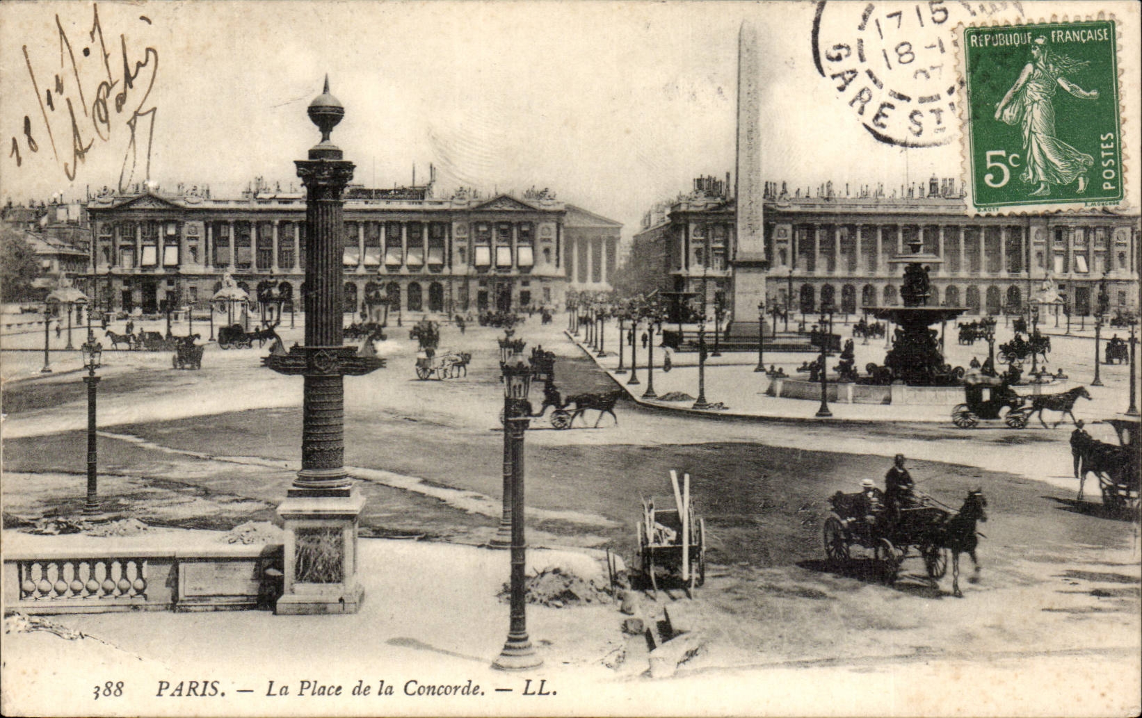 Paris CPA Place de la Concorde