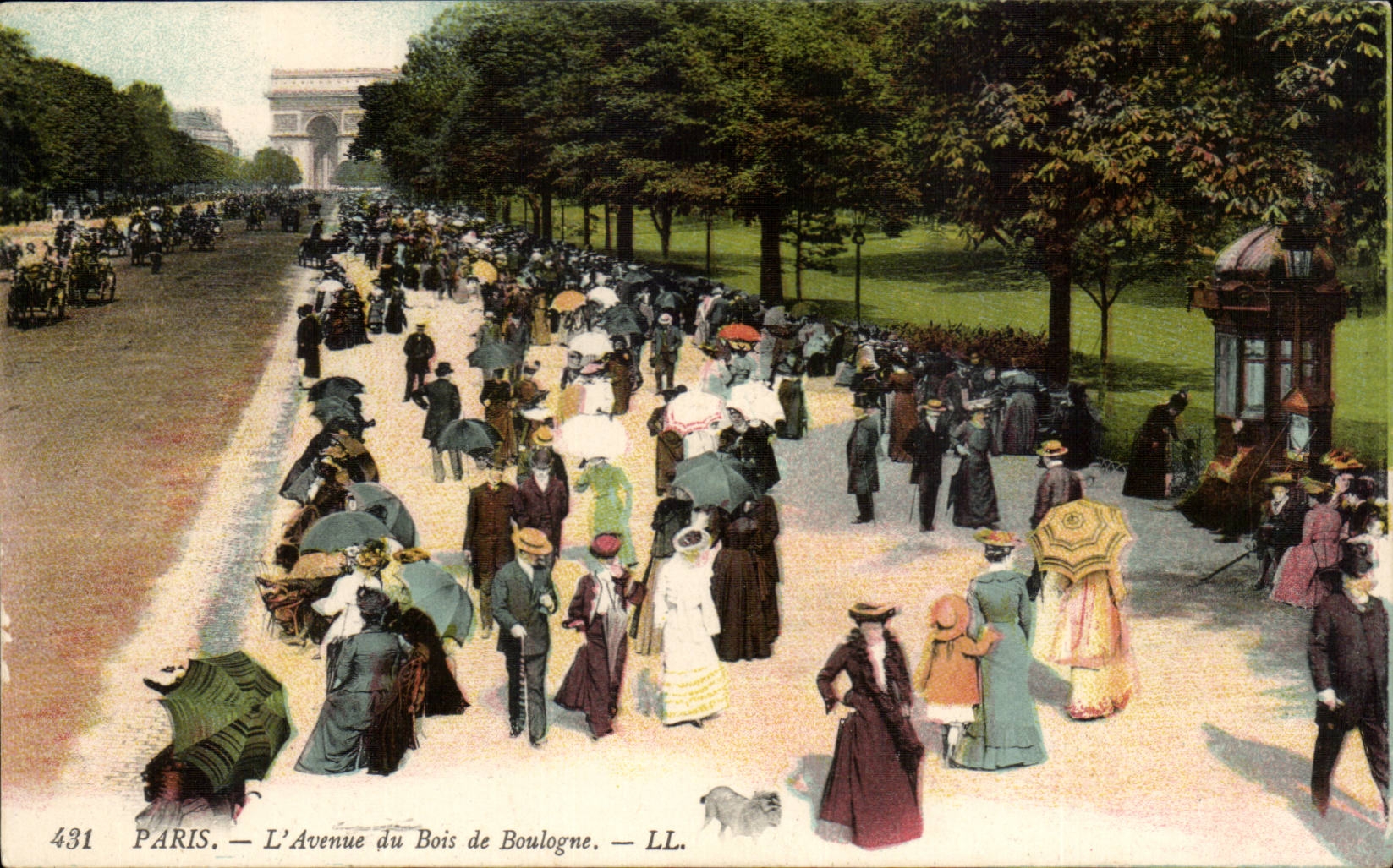 Paris CPA Avenue du Bois de Boulogne