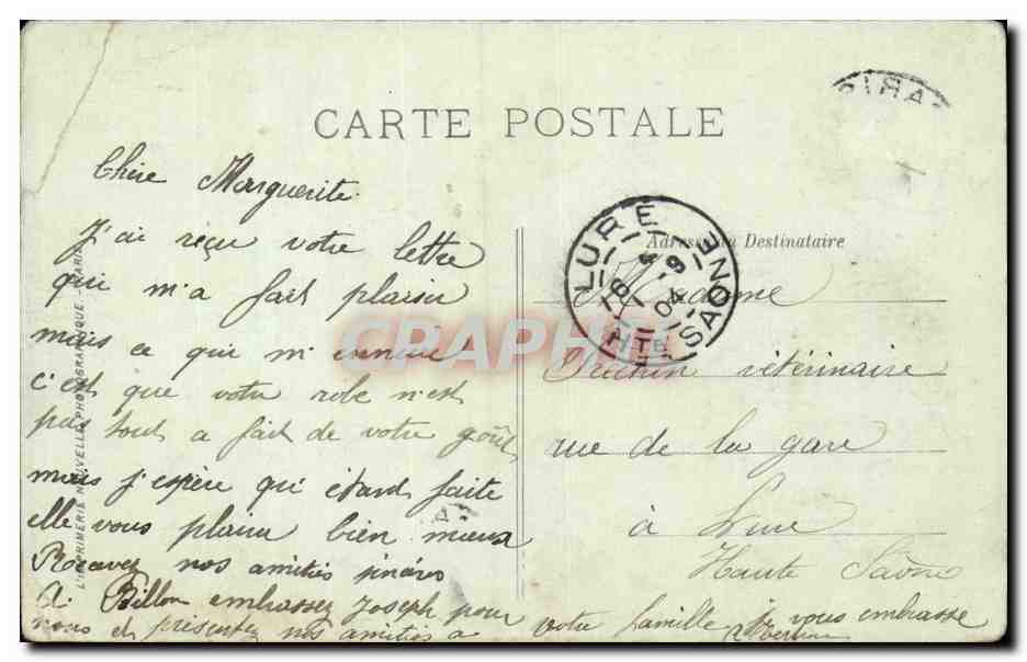 Paris CPA Avenue du Bois de Boulogne et Avenue de la Grande armee — Rückseite