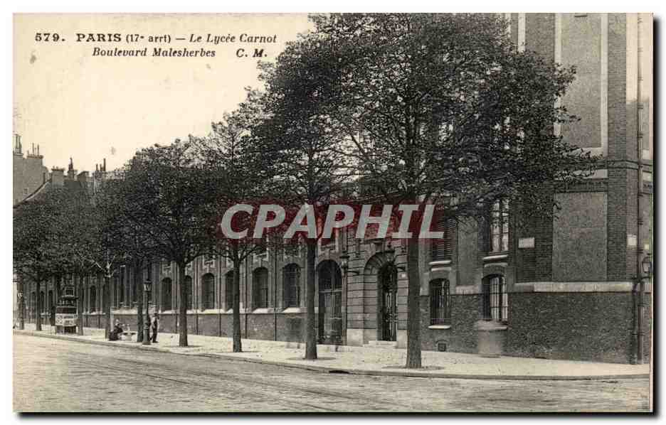 Paris CPA le lycee CArnot Boulevard malesherbes