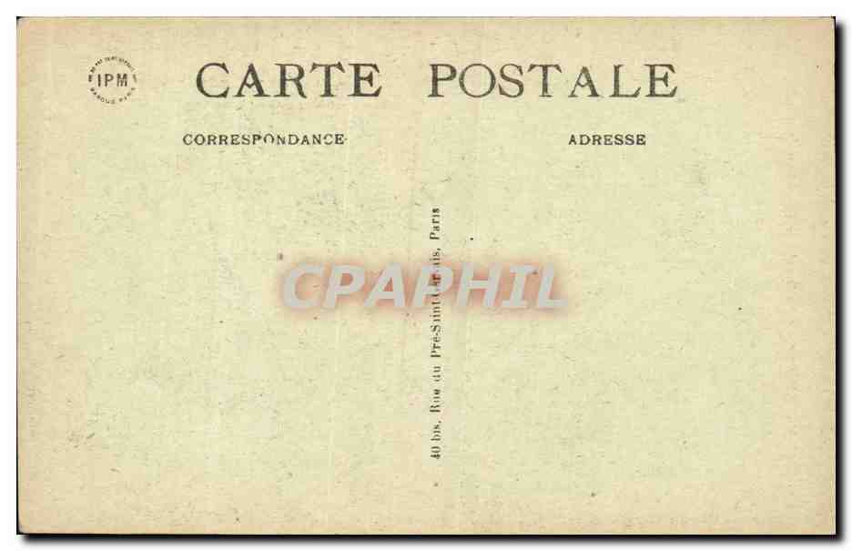 Paris CPA place de la Bastille Colonne de Juillet — Verso