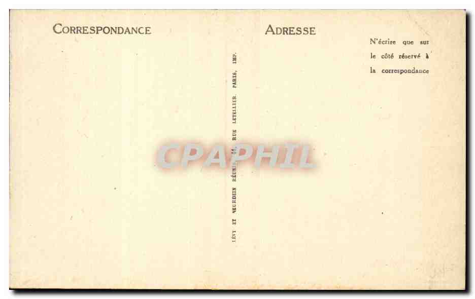 Paris CPA Petit palais ( Girault ) — Verso