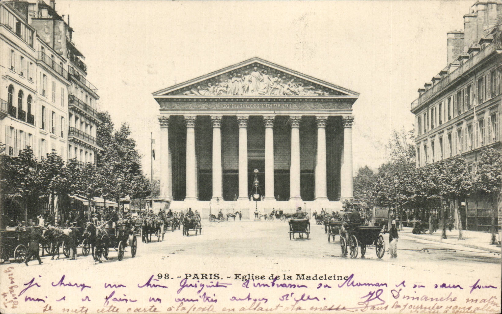 Paris CPA Eglise de la Madeleine
