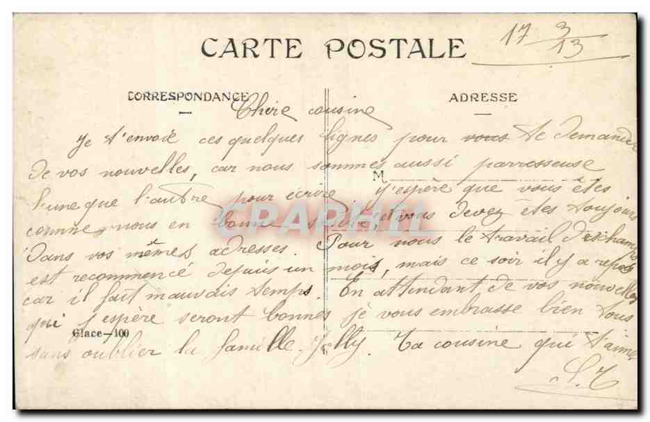 CPA Fantaisie Enfant  — Rückseite