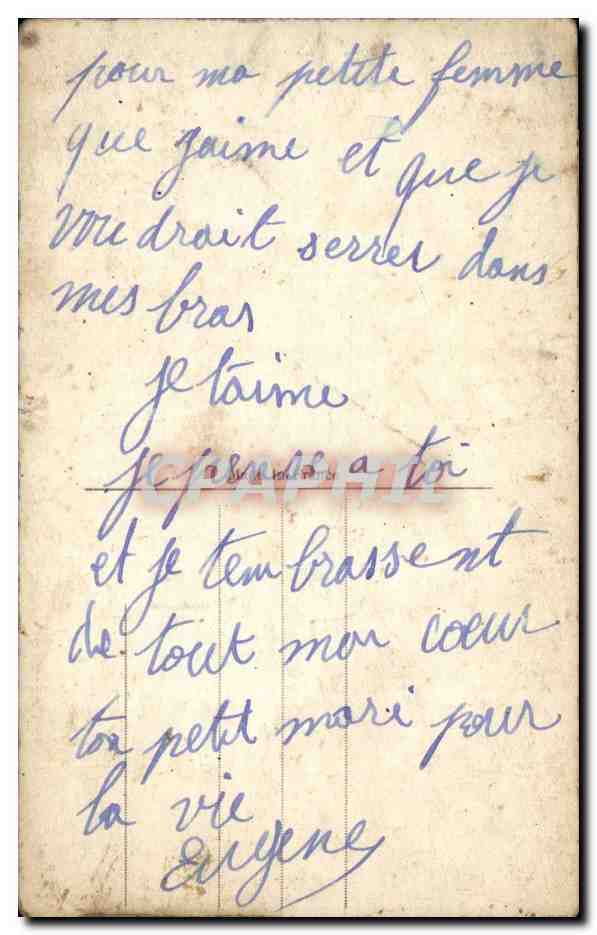 CPA Fantaisie Femme — Rückseite
