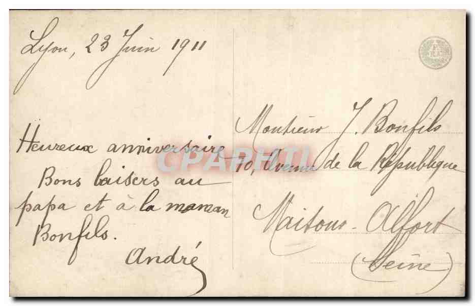 CPA Fantaisie Enfant — Verso