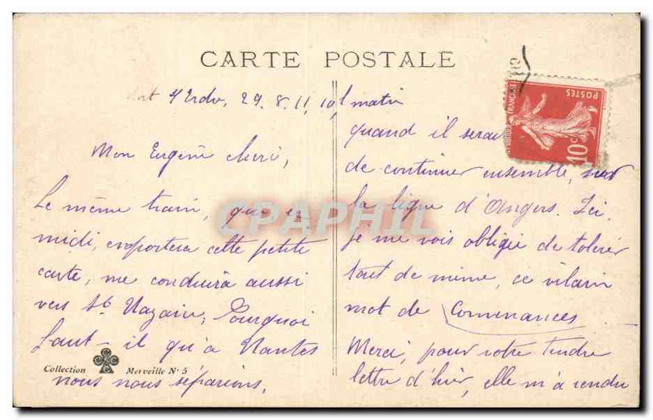 CPA Fantaisie Enfants — Rückseite