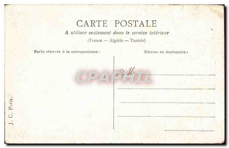 CPA Fantaisie Femme — Verso