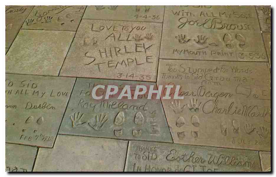 CPM Footprints of the stars Sirley TEmple Charlie Warth